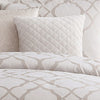 Comforter Set | 9 Piece Queen | Quatrefoil Print | White BM225202