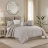 Comforter Set | 10 Piece King | Medallion Print | White