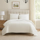Coverlet Set | 3 Piece King | Crinkle Stitch | White