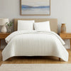 Coverlet Set | 3 Piece King | Crinkle Stitch | White