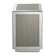 Mirrored Accent Table with Faux Diamond Inlay and Glass Top Silver BM225704