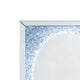 Mirrored Faux Diamond Inlay Accent Decor with LED Silver BM225707