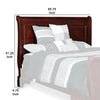 Traditional Queen Size Wooden Sleigh Headboard with Curved Back Brown By Casagear Home BM225828