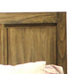 Wooden Eastern King Size Headboard Three Panelled Frame Design Brown By Casagear Home BM225835