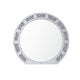 Wall Decor | Round Mirror Panel | Light | Faux Diamond | Silver