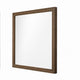 Wall Mirror | Transitional Wood Frame | Grain Detail | Brown