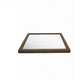 Wall Mirror | Transitional Wood Frame | Grain Detail | Brown