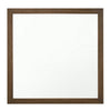 Wall Mirror | Transitional Wood Frame | Grain Detail | Brown