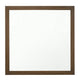 Wall Mirror | Transitional Wood Frame | Grain Detail | Brown