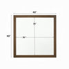 Wall Mirror | Transitional Wood Frame | Grain Detail | Brown