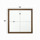 Wall Mirror | Transitional Wood Frame | Grain Detail | Brown