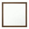 Wall Mirror | Transitional Wood Frame | Grain Detail | Brown