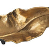 Lica 19 " Twisted Leaf Sculpture Table Decor | Antique Gold & Black Finish | H&crafted Metal By The  Urban Port