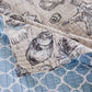 2 Piece Twin Quilt Set with Seashell and Starfish Print White and Gray By Casagear Home BM226414