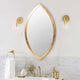 Wall Mirror | Oval Metal Frame | Gold