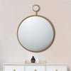Wall Mirror | Oval Metal Frame | Small | Gold