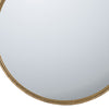 Oval Shape Metal Frame Wall Mirror, Large, Gold By Casagear Home