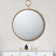 Wall Mirror | Oval Metal Frame | Large | Gold