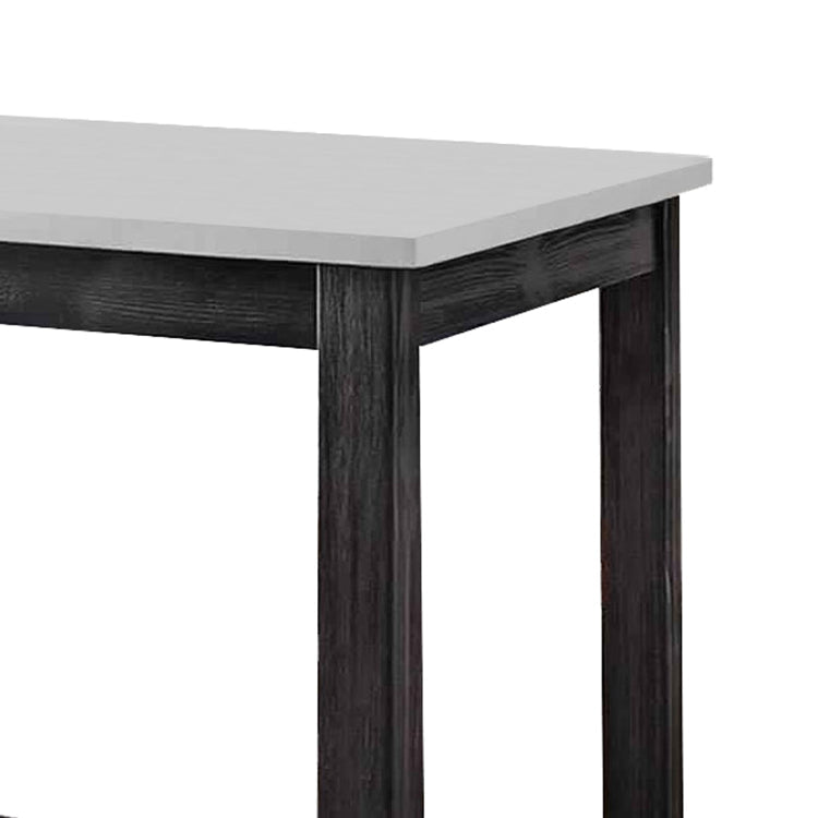 Counter Table | Rectangular Marble Top | Trestle Base | Gray BM226849