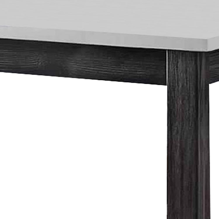 Counter Table | Rectangular Marble Top | Trestle Base | Gray BM226849