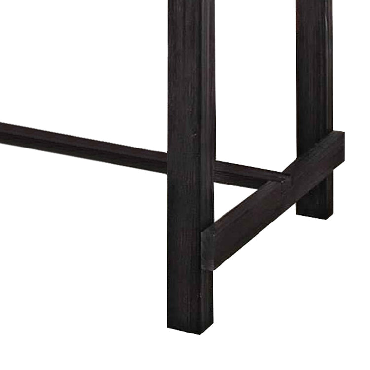 Counter Table | Rectangular Marble Top | Trestle Base | Gray BM226849