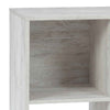 Organizer | 4 Cube | Wood | Grain Finish | Washed White