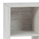 Organizer | 4 Cube | Wood | Grain Finish | Washed White