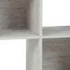 Organizer | 4 Cube | Wood | Grain Finish | Washed White