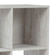 Ashley 6 Cube Wooden Organizer with Grain Details Washed White BM227057
