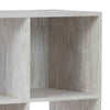 Ashley 9 Cube Wooden Organizer with Grain Details, Washed White