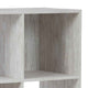 Ashley 9 Cube Wooden Organizer with Grain Details, Washed White