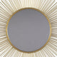 Wall Mirror | Round | Sunburst Design | Gold & Silver