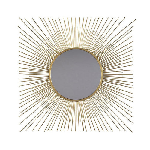 Wall Mirror | Round | Sunburst Design | Gold & Silver