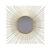 Wall Mirror | Round | Sunburst Design | Gold & Silver
