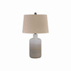 Table Lamp | Ceramic Body | Brushed Detail | Set of 2 | Beige & White BM227188