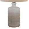 Table Lamp | Ceramic Body | Brushed Detail | Set of 2 | Beige & White BM227188