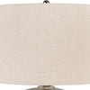 Bellied Table Lamp | Splotched Metal Body | 13" | Brass & Cream