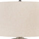 Bellied Table Lamp | Splotched Metal Body | 13" | Brass & Cream