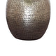 Bellied Table Lamp | Splotched Metal Body | 13" | Brass & Cream