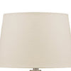 Mercury Glass Table Lamp | Drum Shade | 13" | Gold & Beige