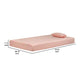 Twin Size Mattress with Hyperstretch Knit Cover and Pillow, Pink By Casagear Home