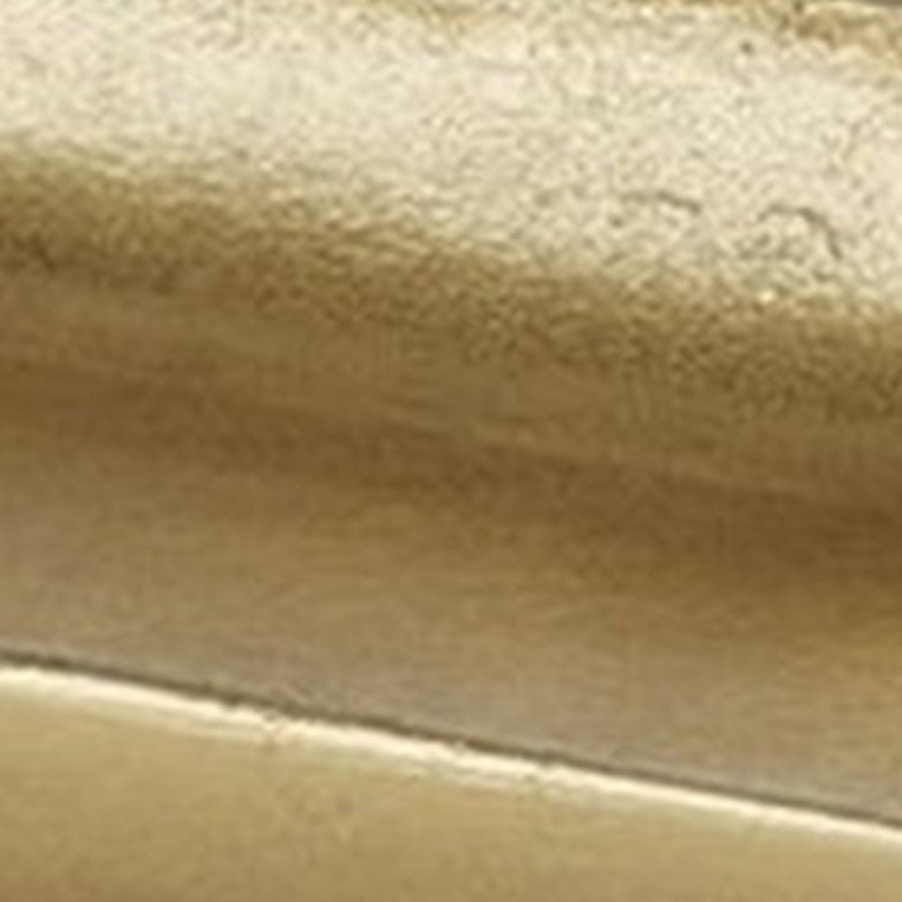 Decorative Tray | Rectangular Metal | Cut Out Handle | Gold