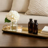 Decorative Tray | Rectangular Metal | Cut Out Handle | Gold