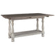 Sofa Table | Flip Top | Bottom Shelf | Brown & White BM227432