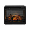 Fireplace Inset | 23.75" | 7 Settings | Black Metal