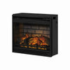 Fireplace Inset | 23.75" | 7 Settings | Black Metal
