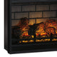 Fireplace Inset | 23.75" | 7 Settings | Black Metal