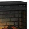 31.25 Inch Metal Fireplace Inset with 7 Level Temperature Setting, Black By Casagear Home