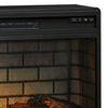 Fireplace Inset | 31.25" | 7 Settings | Black Metal