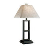 Ava Table Lamp Set | Geometric Metal | Fabric Shade | Black & White